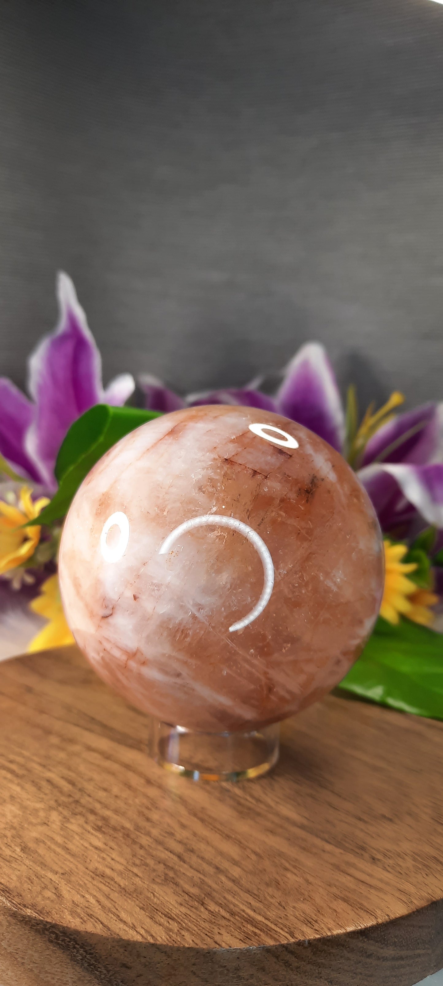 Fire Quartz Sphere  - 492