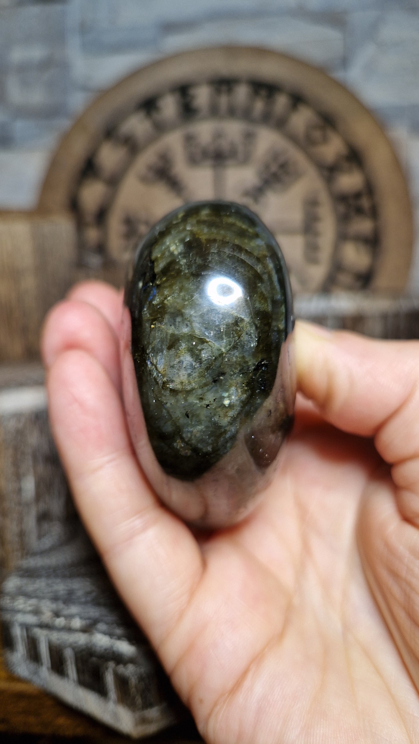 Labradorite Heart  - 15
