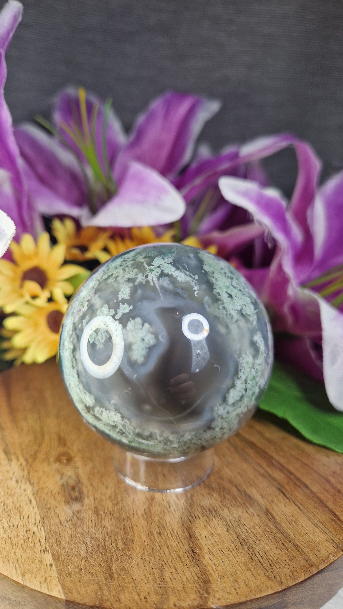 Moss Agate Sphere - 107