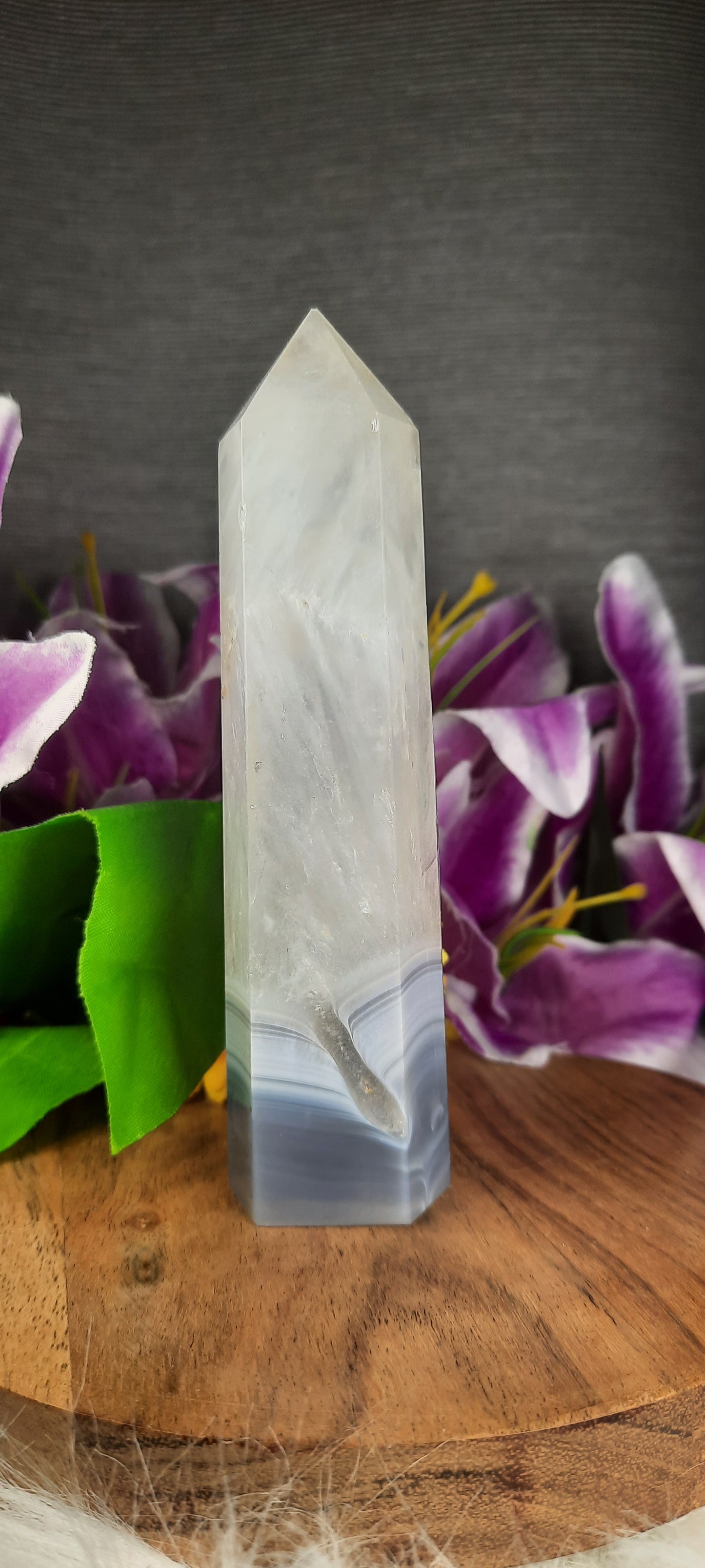 Agate with Quartz Tower - 382
