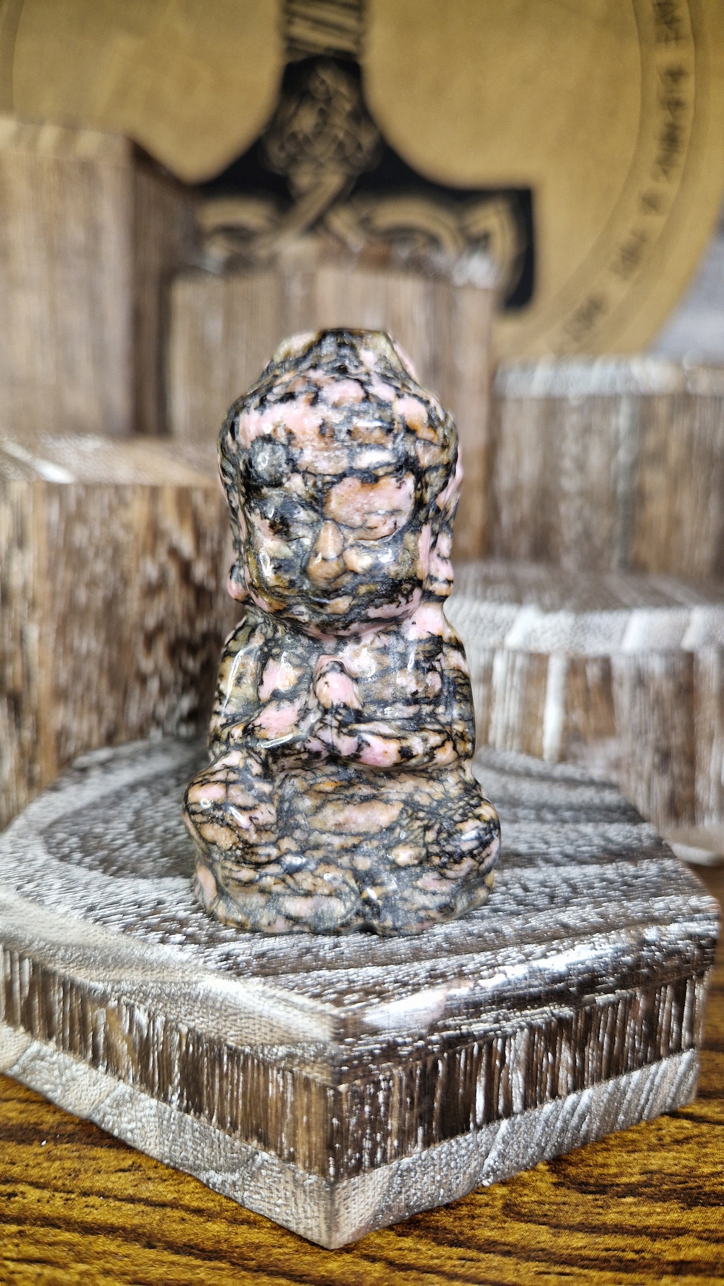 Rhodonite Buddha - 9