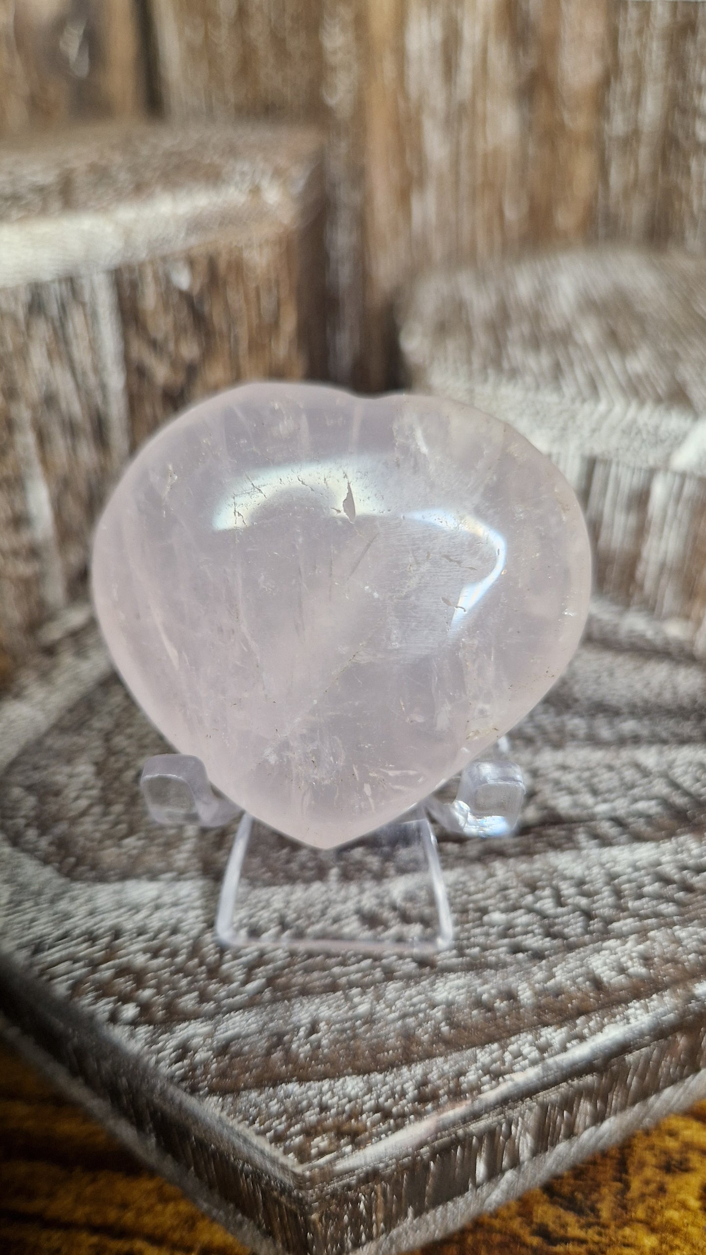 Rose Quartz Heart - 87