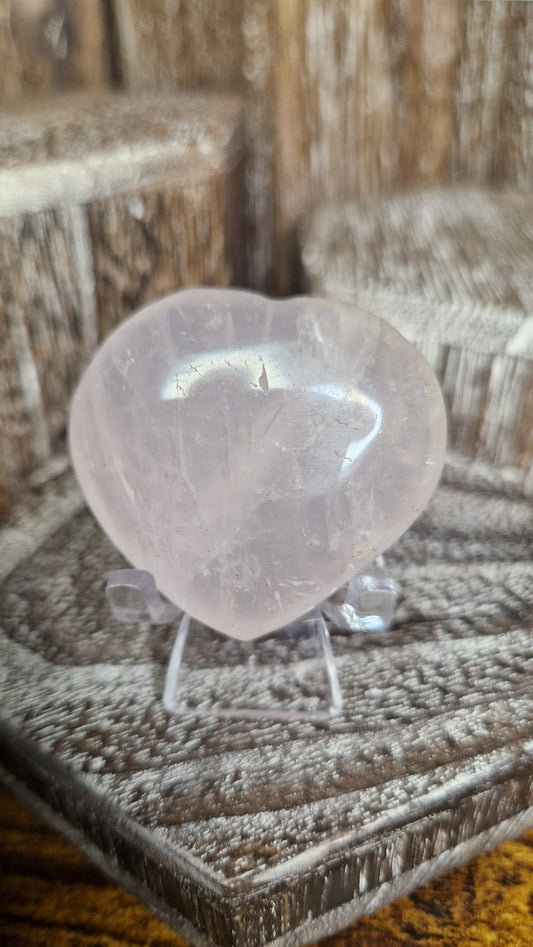 Rose Quartz Heart - 87