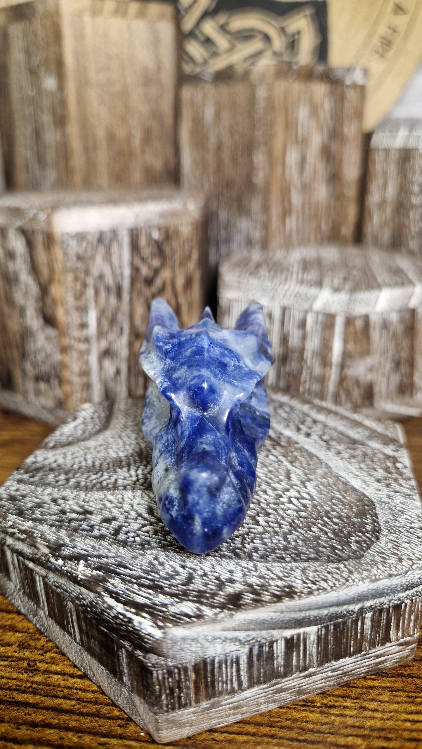 Lapis Lazuli Dragon's Head - 13