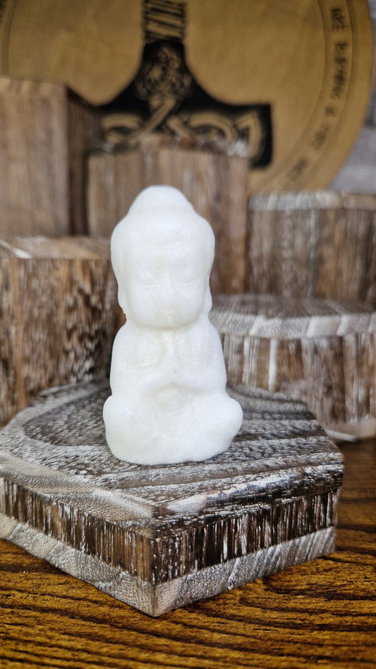 White Calcite Buddha - 7