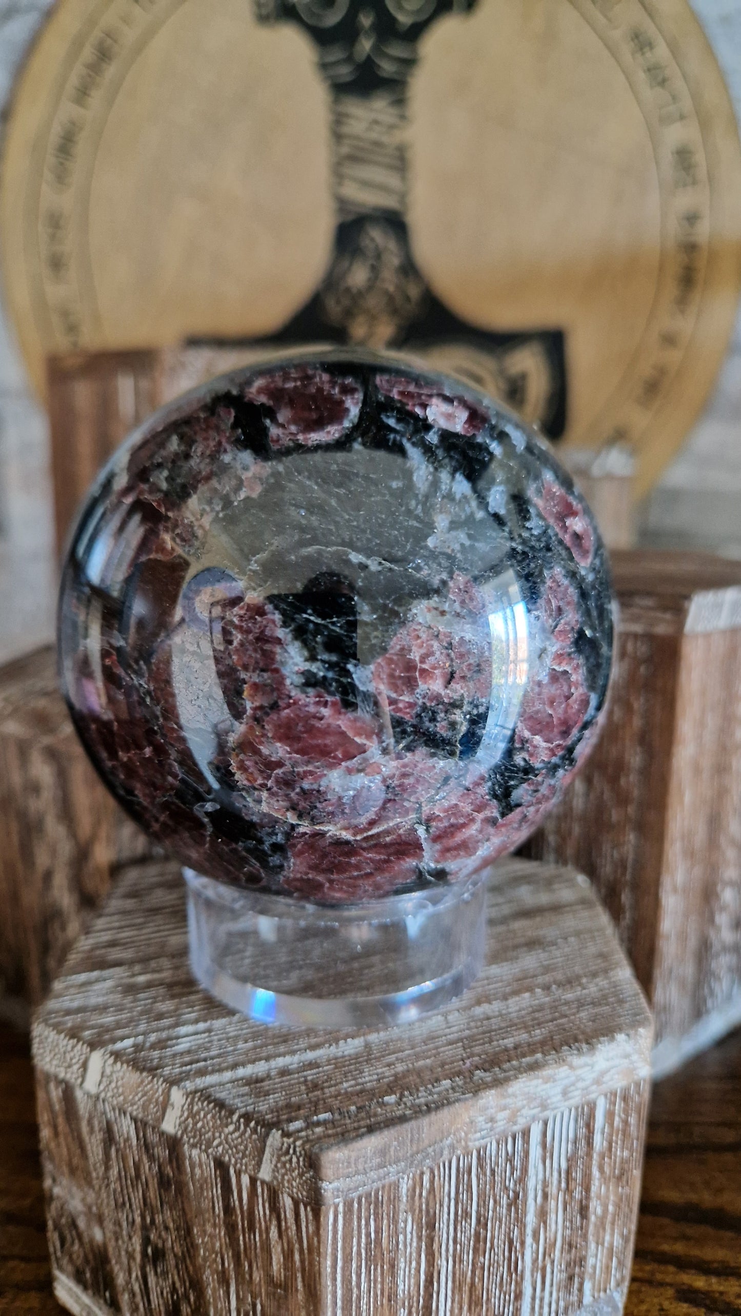 Garnet Sphere  - 690