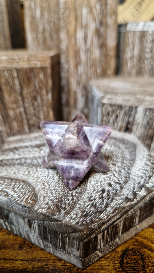 Chevron Amethyst Merkaba - 12