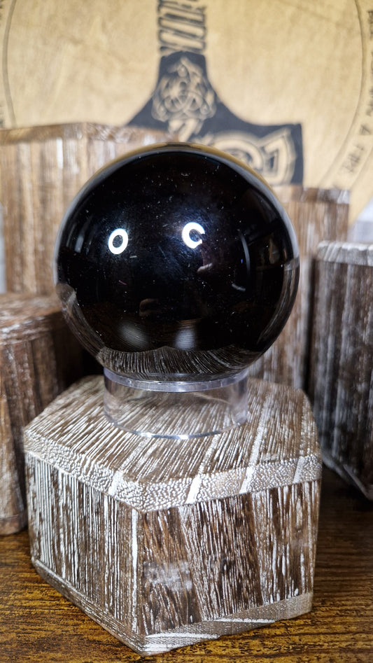 Black Obsidian Sphere  -688