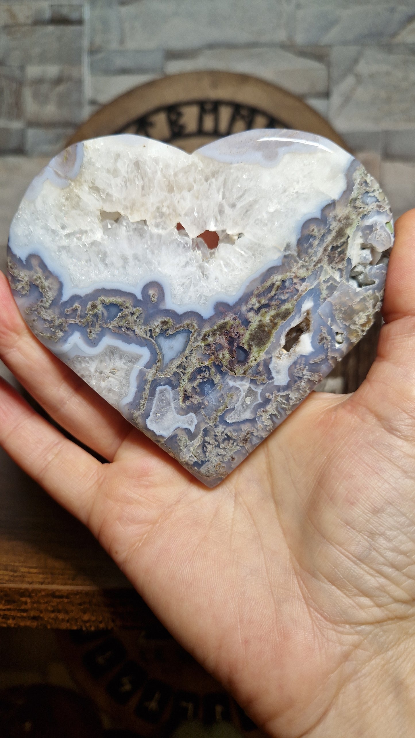 Moss Agate Heart - 4