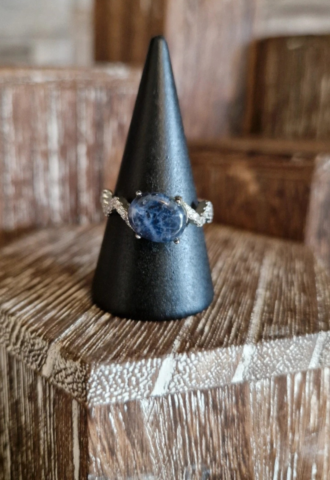 Sodalite Adjustable Ring