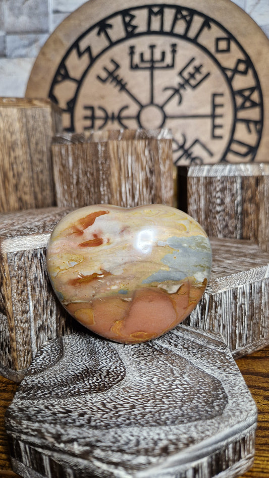 Polychrome Jasper Heart - 13