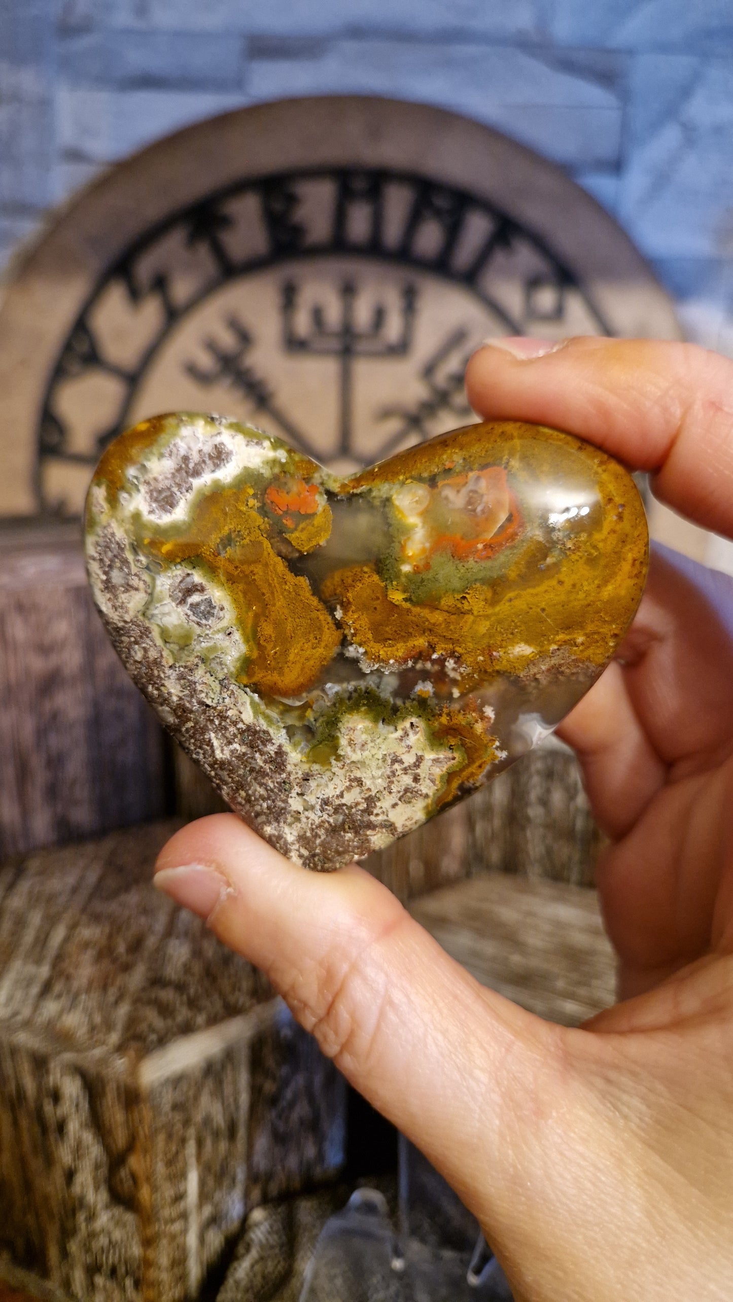 Ocean Jasper Heart - 29