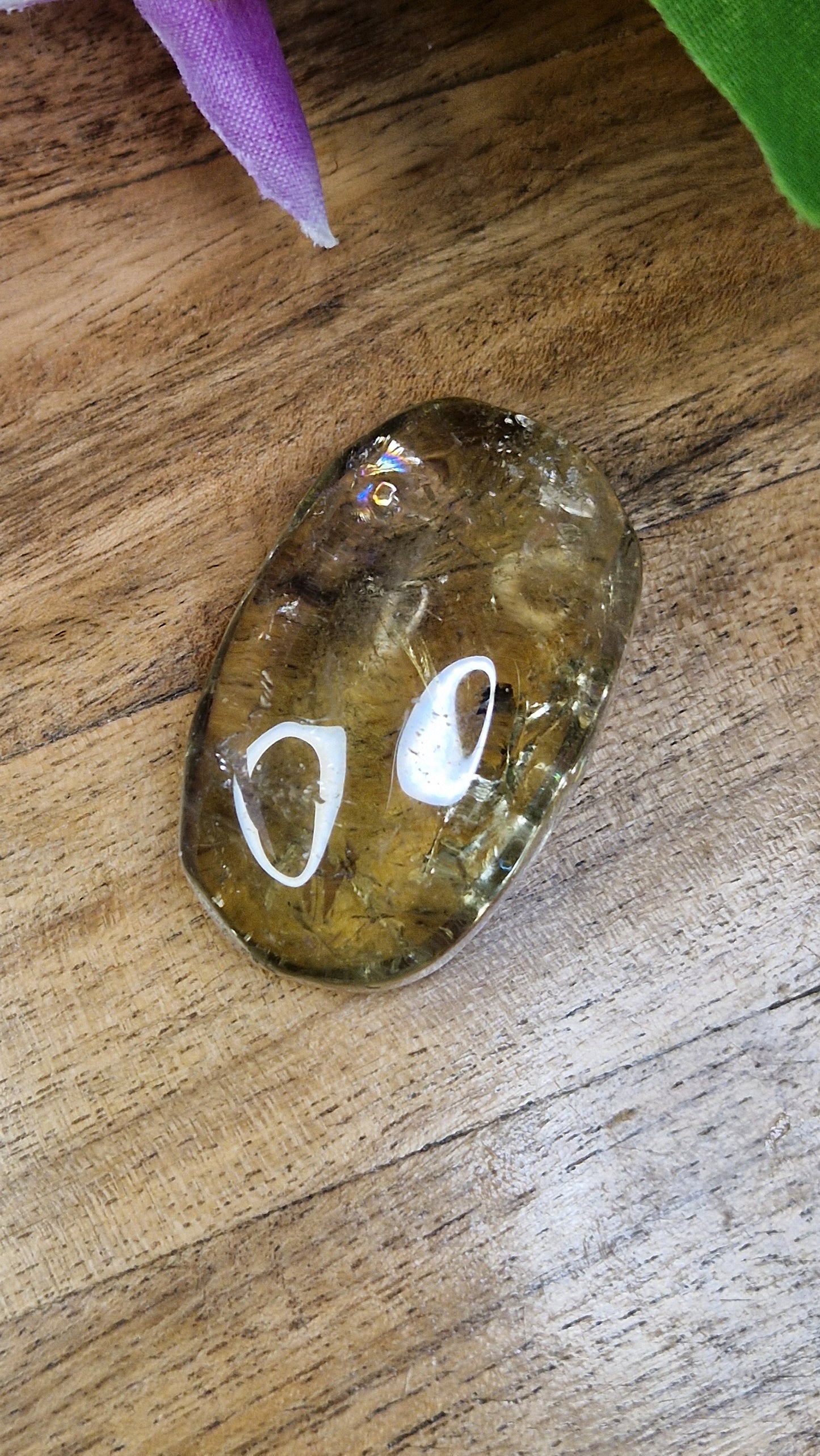Citrine Palmstone - 389