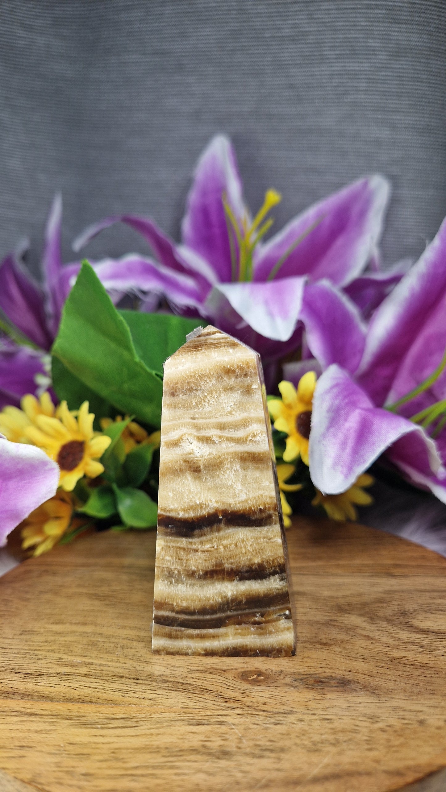 Chocolate Calcite Tower - 26