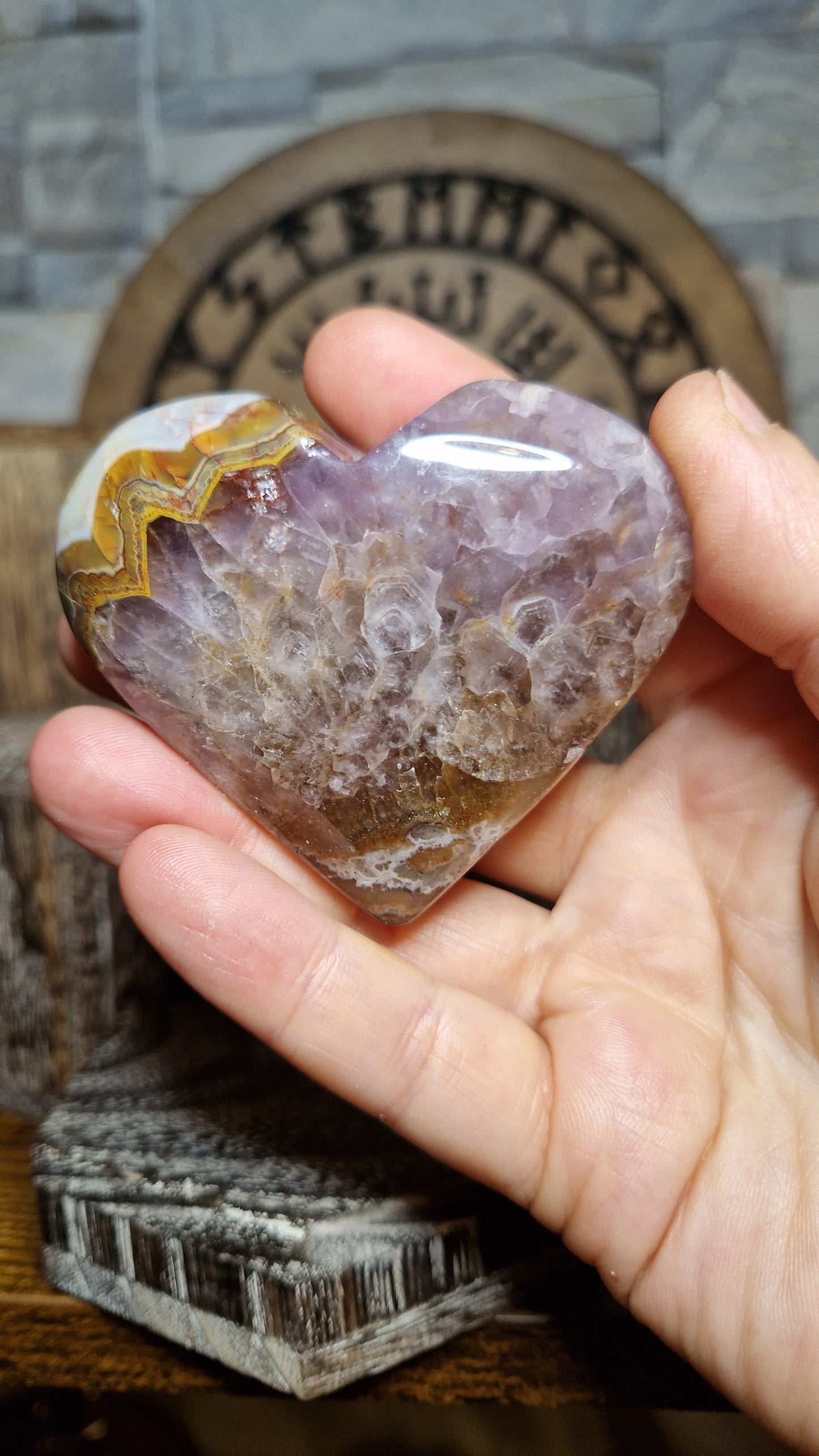 Mexican Amethyst Heart - 20