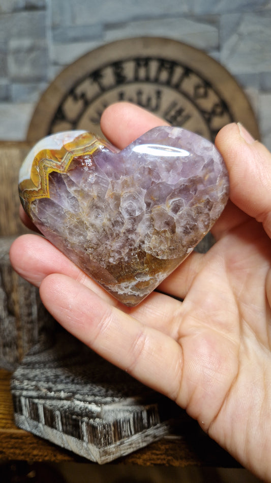 Mexican Amethyst Heart - 20