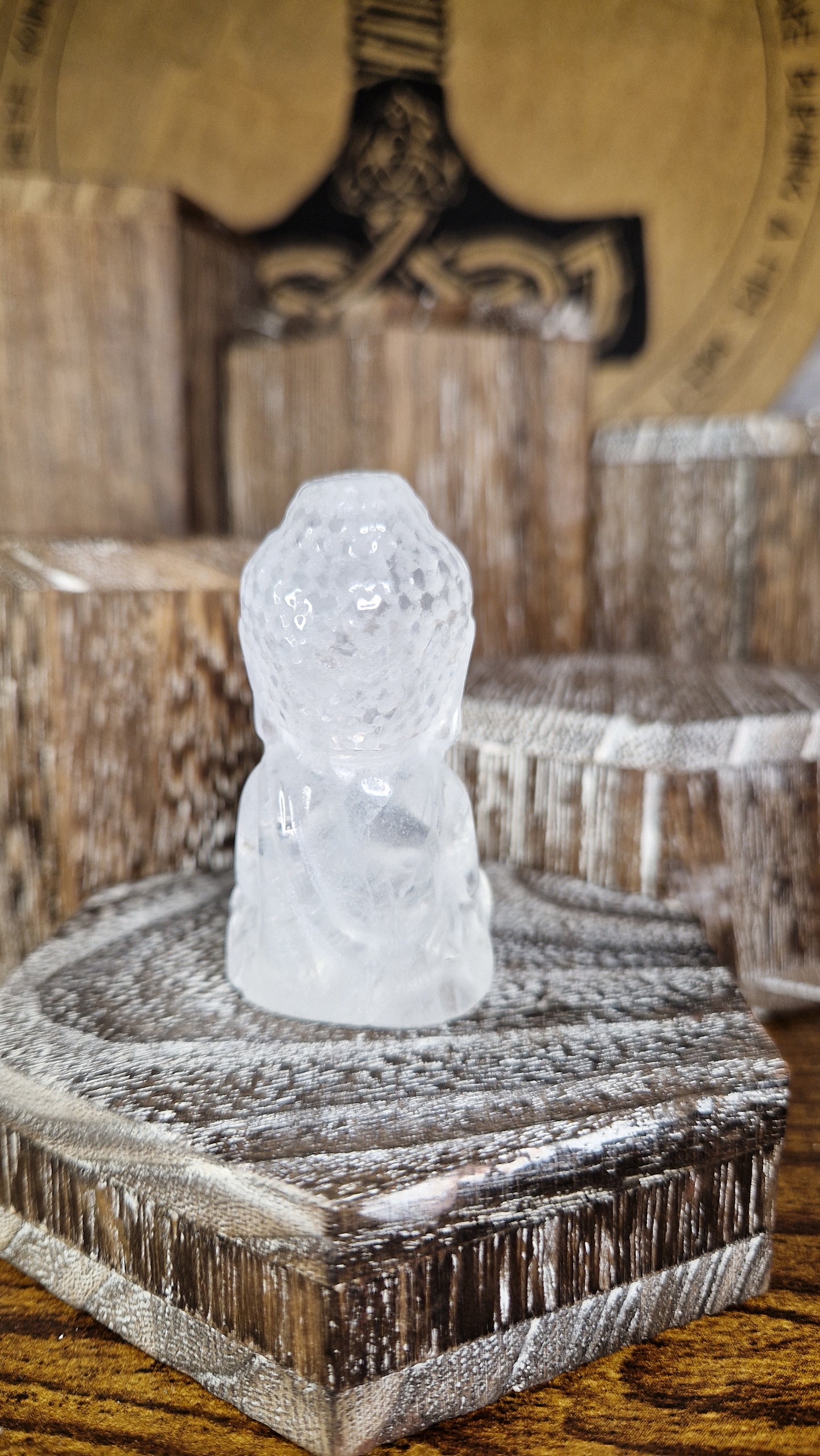 Clear Quartz Buddha - 2