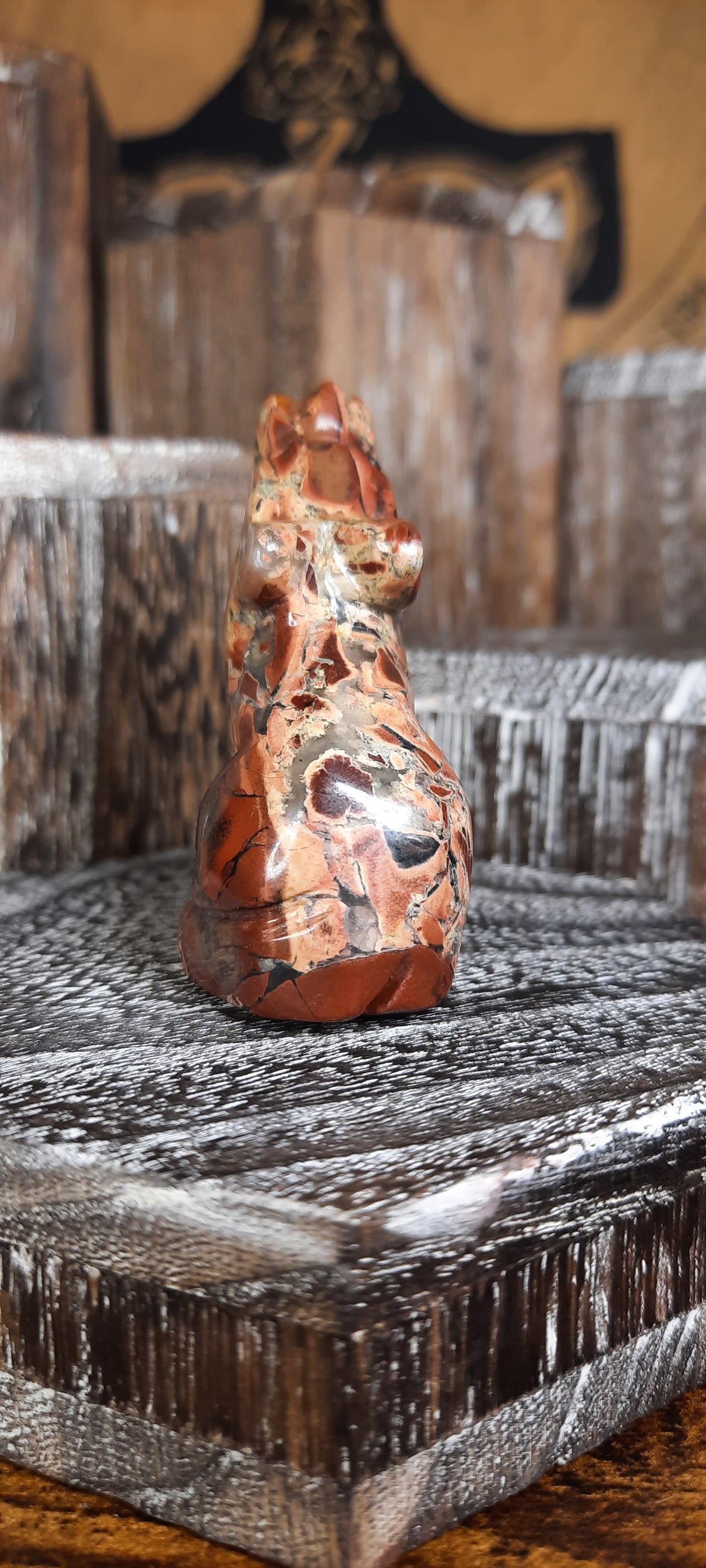Red Jasper Agate Wolf - 5