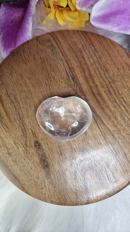 Clear Quartz Heart  - 413