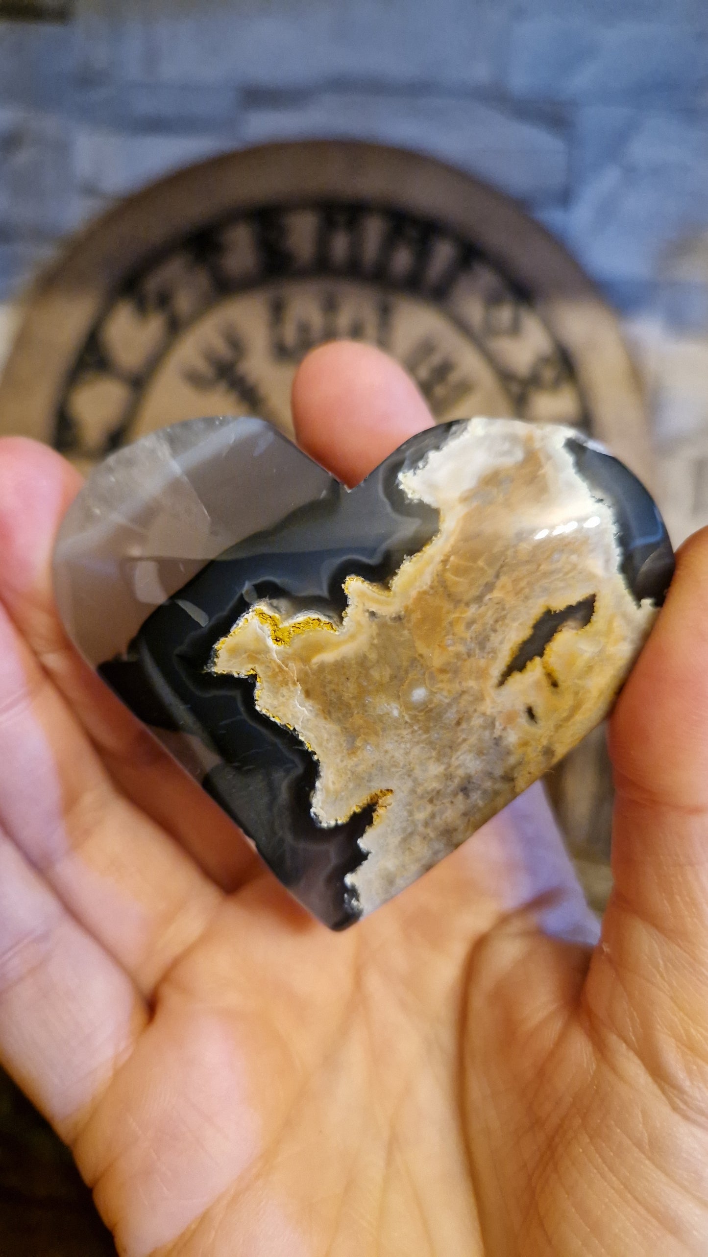 Volcano Agate Heart - 27