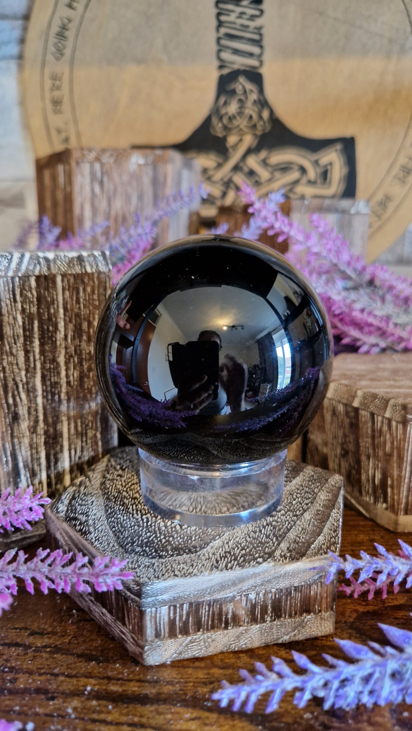 Black Obsidian Sphere - 139