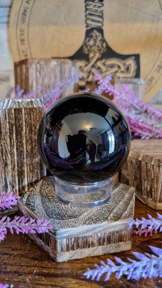 Black Obsidian Sphere - 139