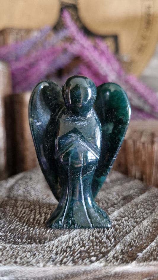 Moss Agate Angel - 19