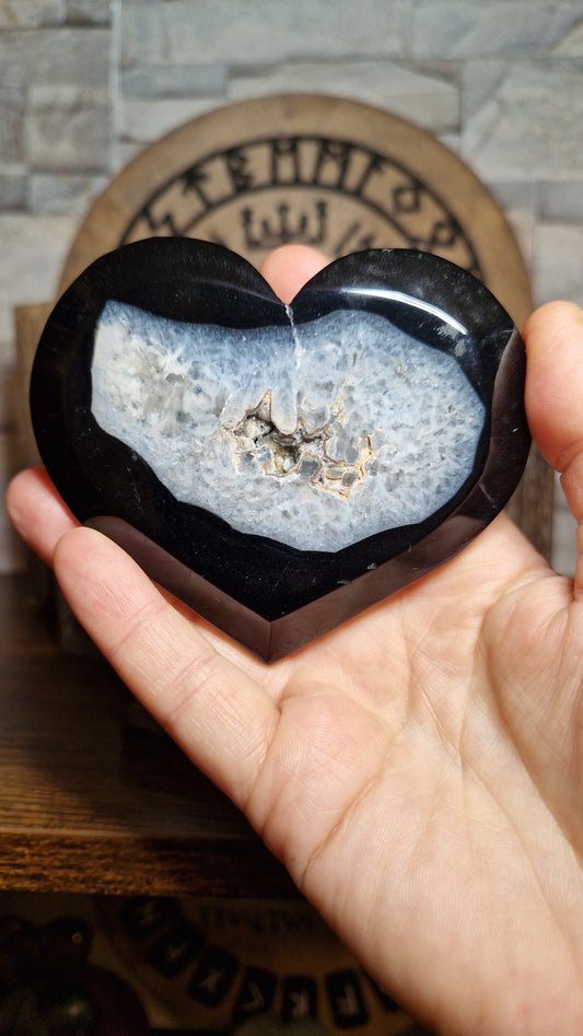 Black Agate Heart - 2
