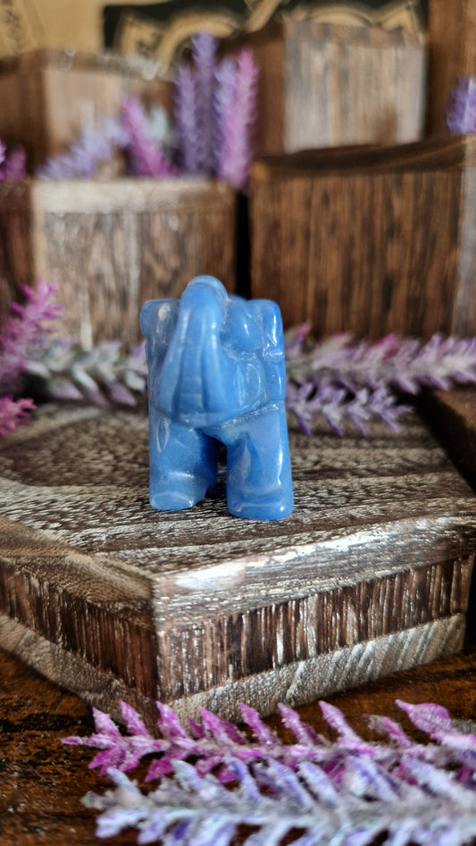 Blue Aventurine Elephant