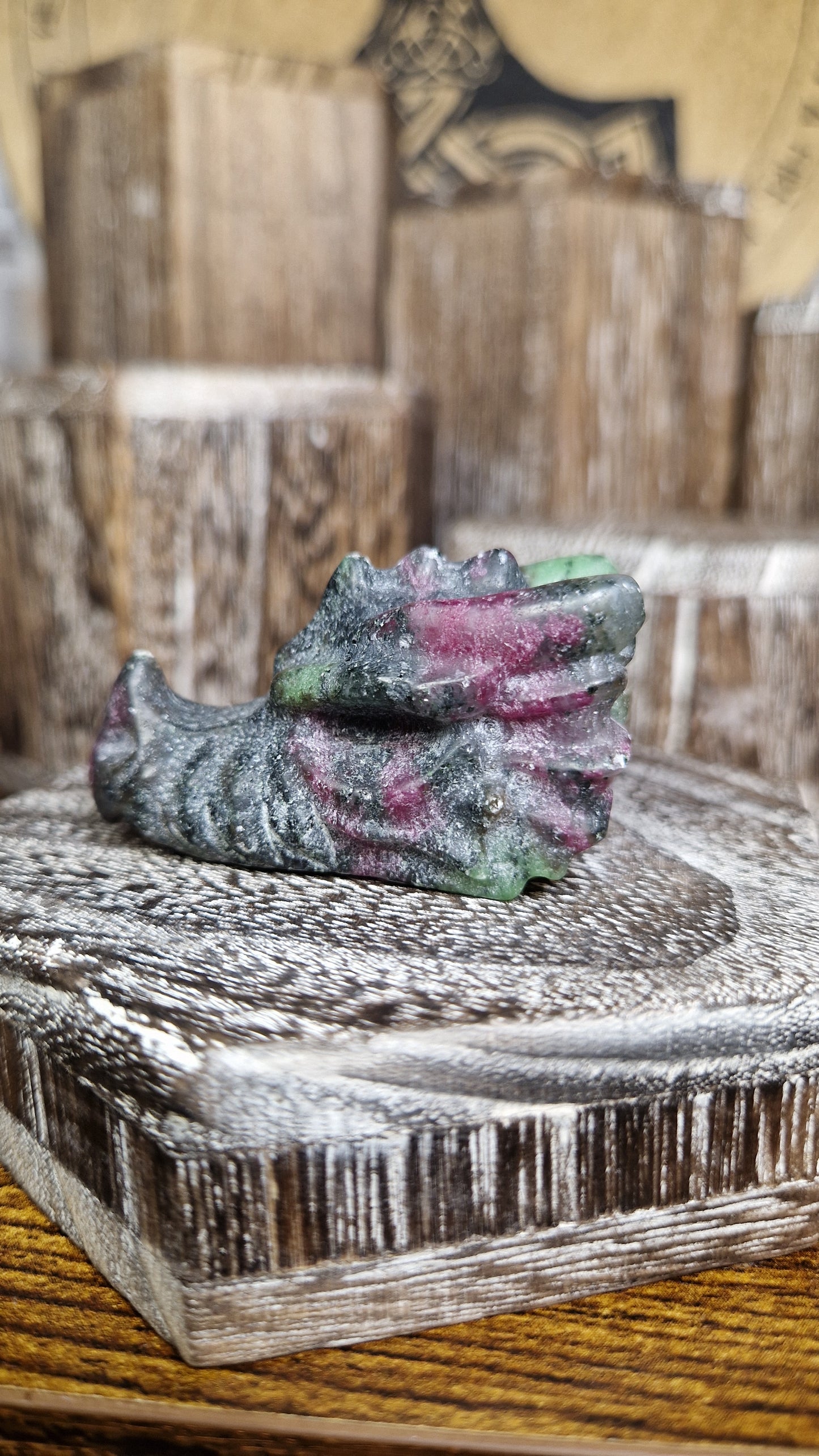 Ruby Zoistite Dragon's Head - 15