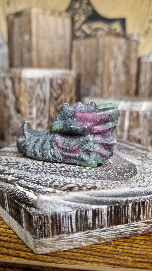 Ruby Zoistite Dragon's Head - 15