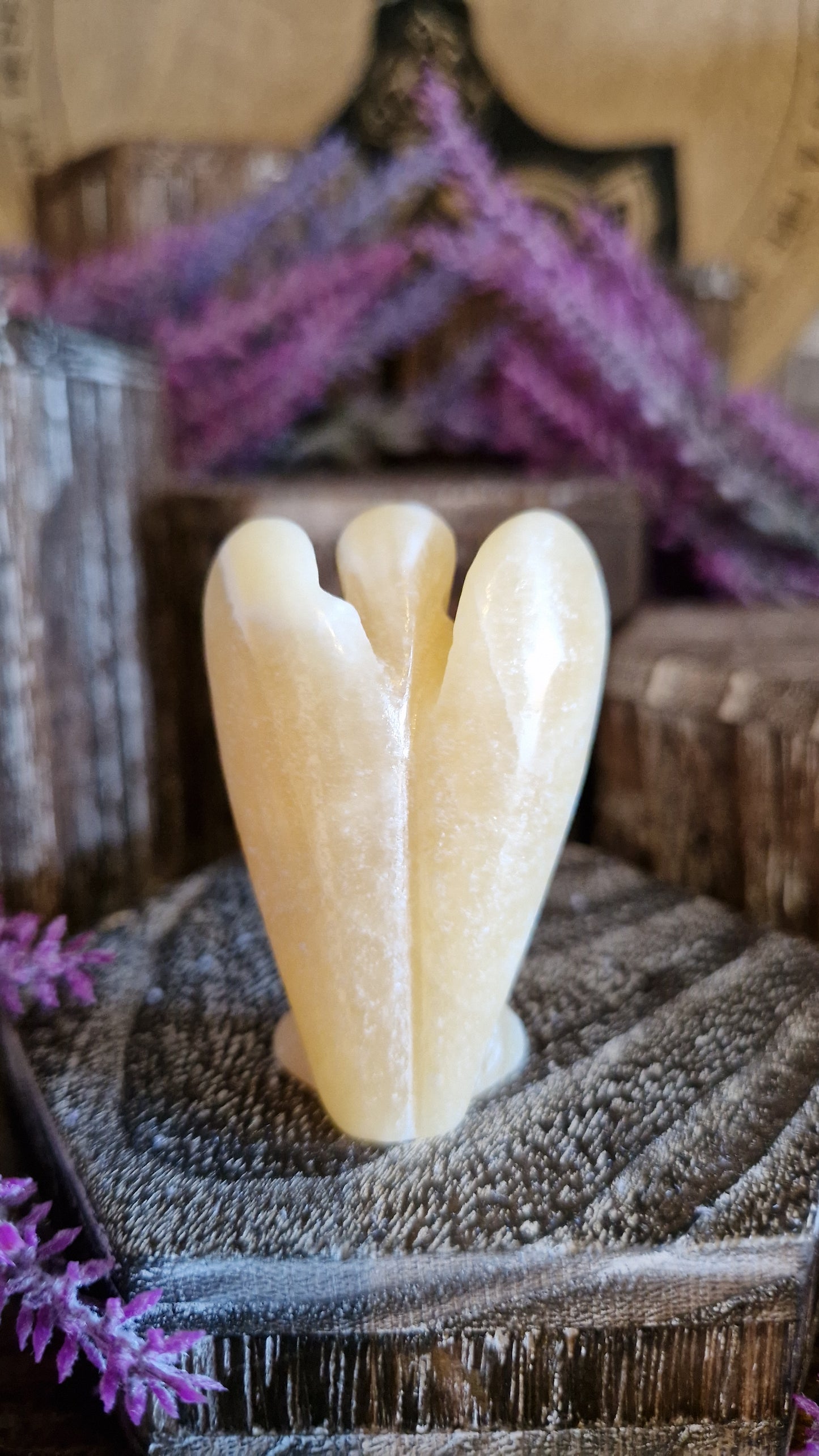 Yellow Calcite Angel - 10