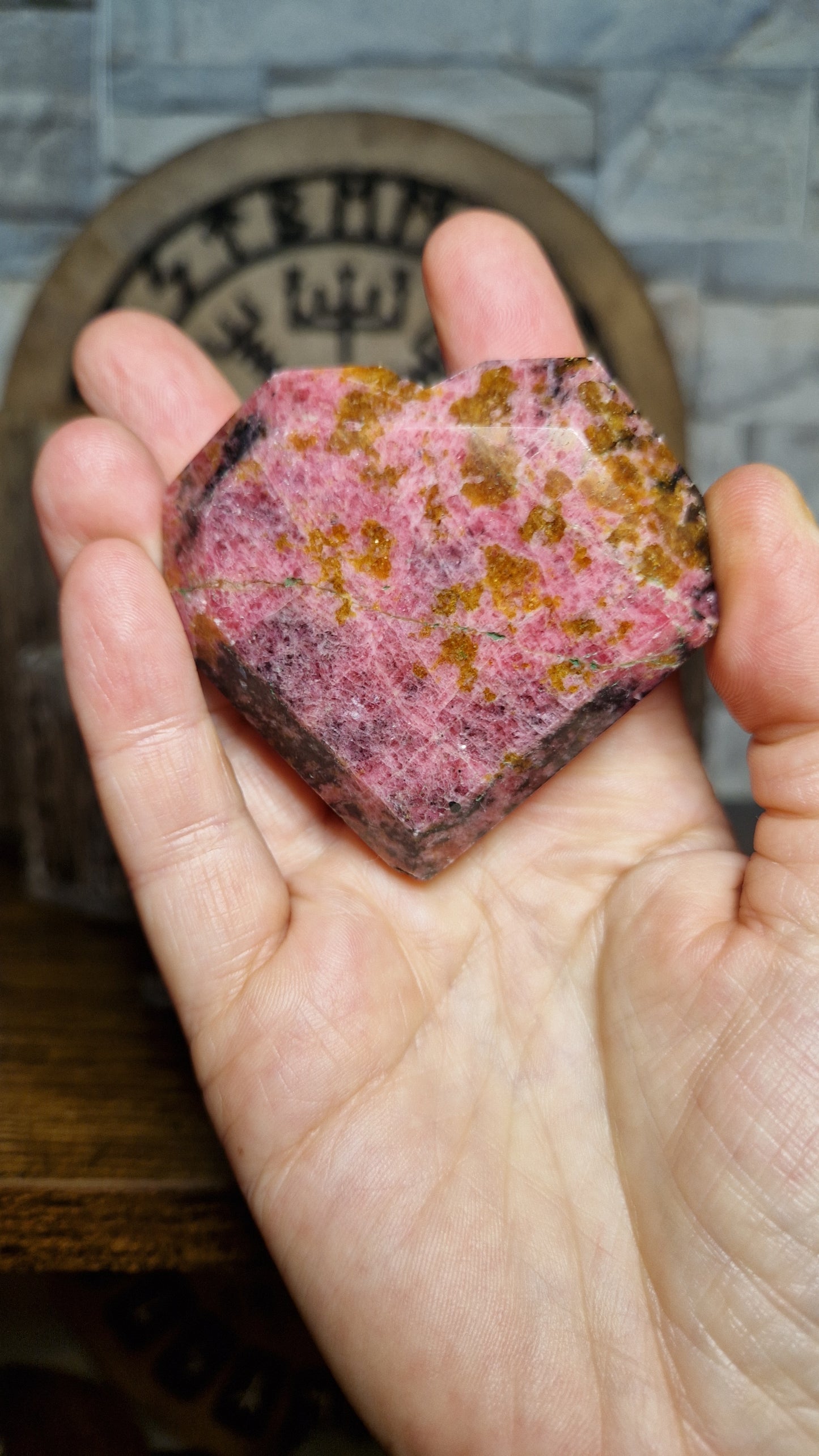 Rhodonite Heart - 7