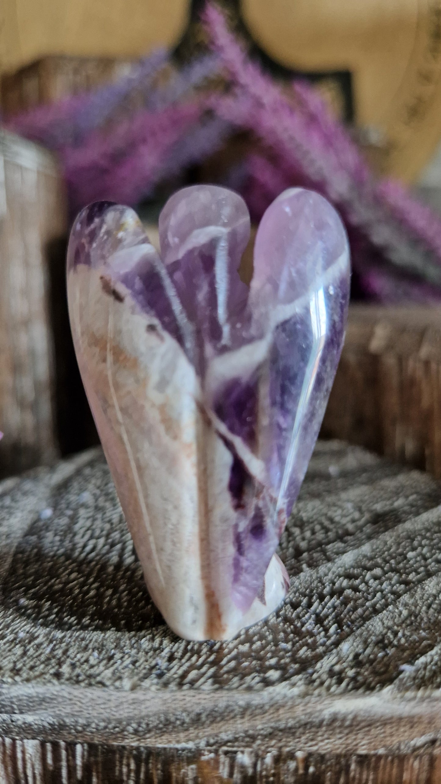 Chevron Amethyst Angel - 25