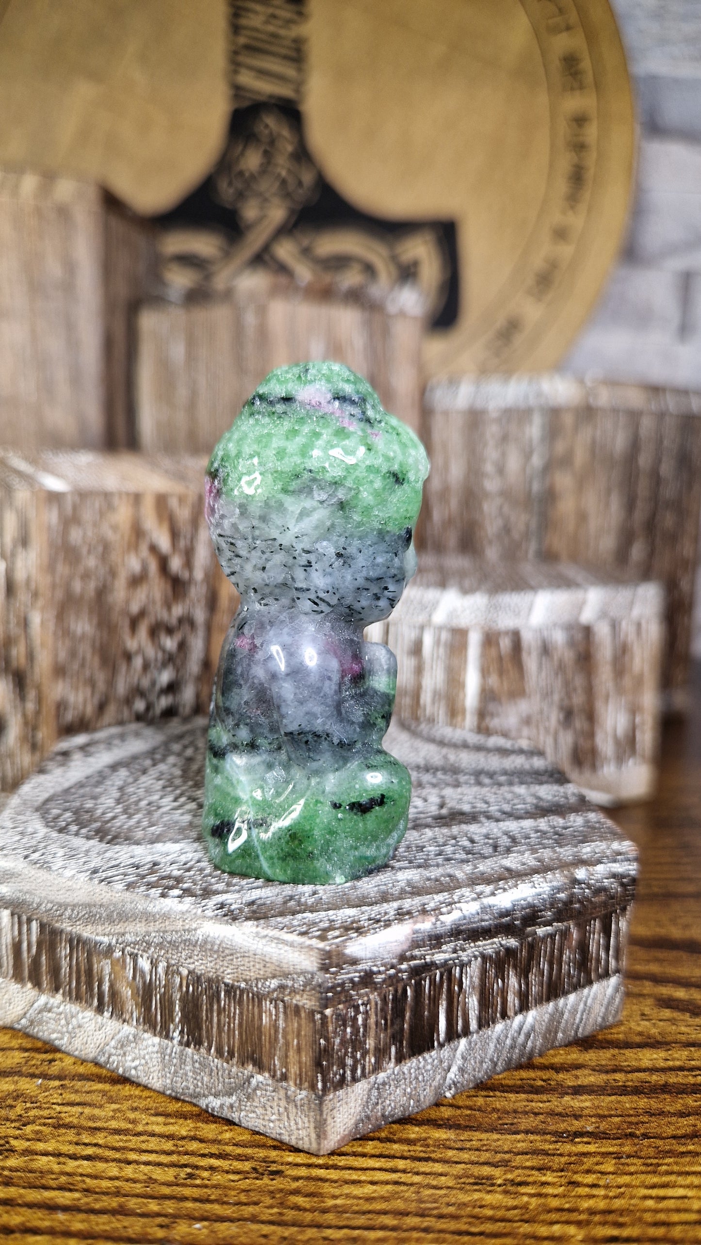 Ruby Zoistite Buddha - 12