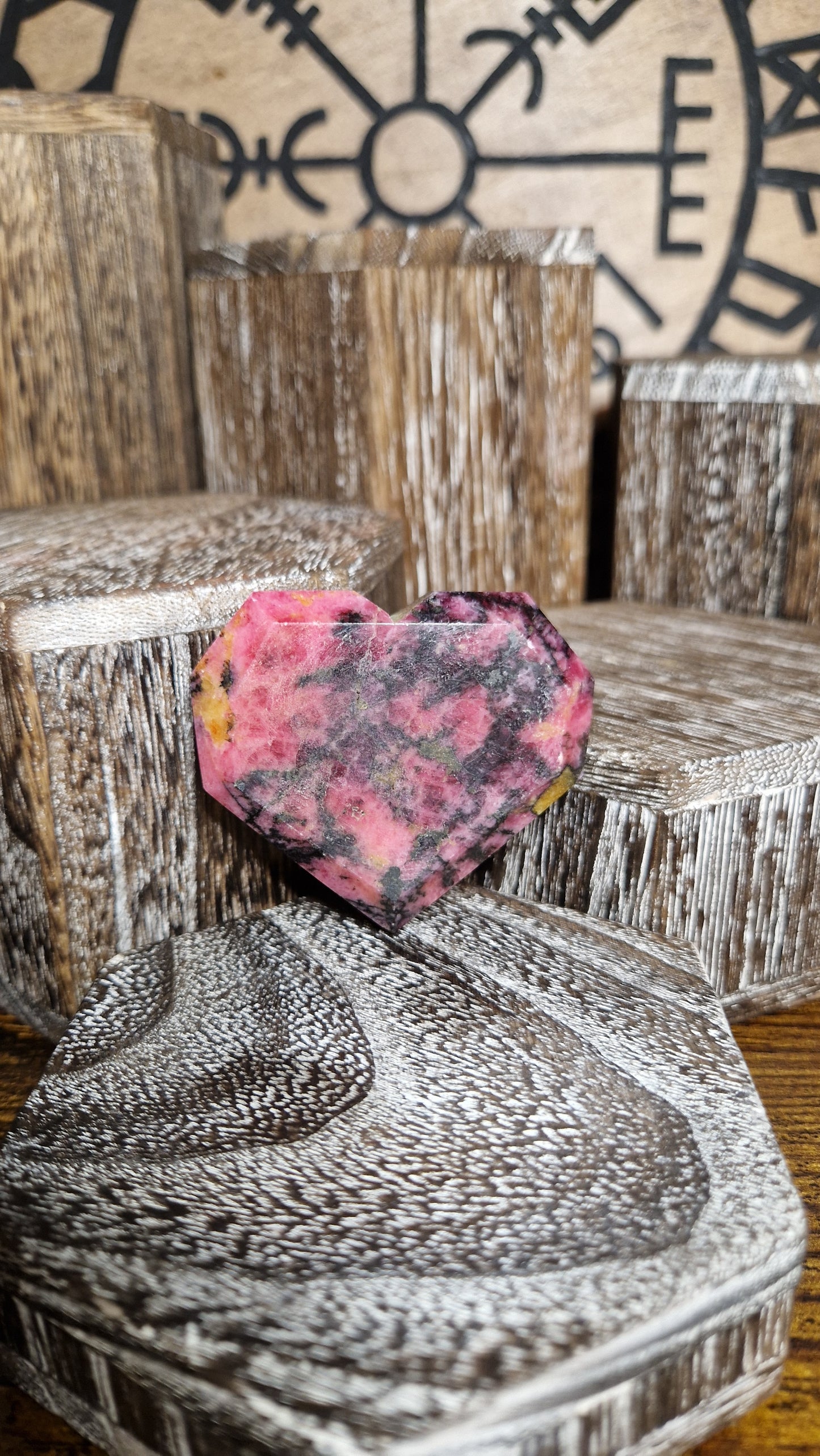 Rhodonite Heart - 8