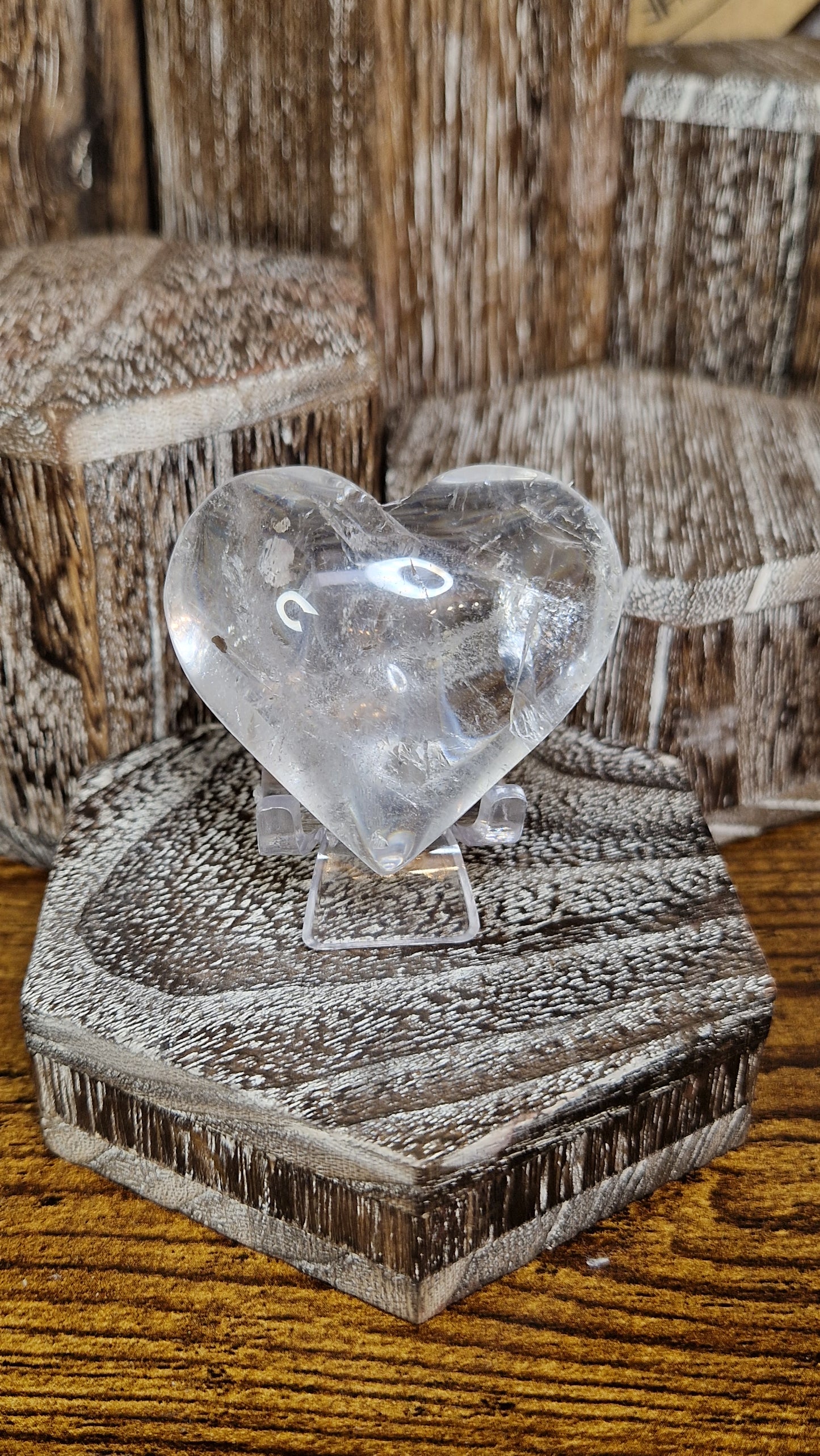 Clear Quartz Heart - 67