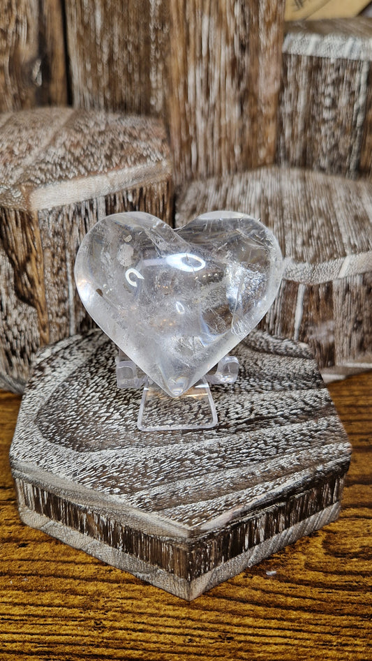 Clear Quartz Heart - 67