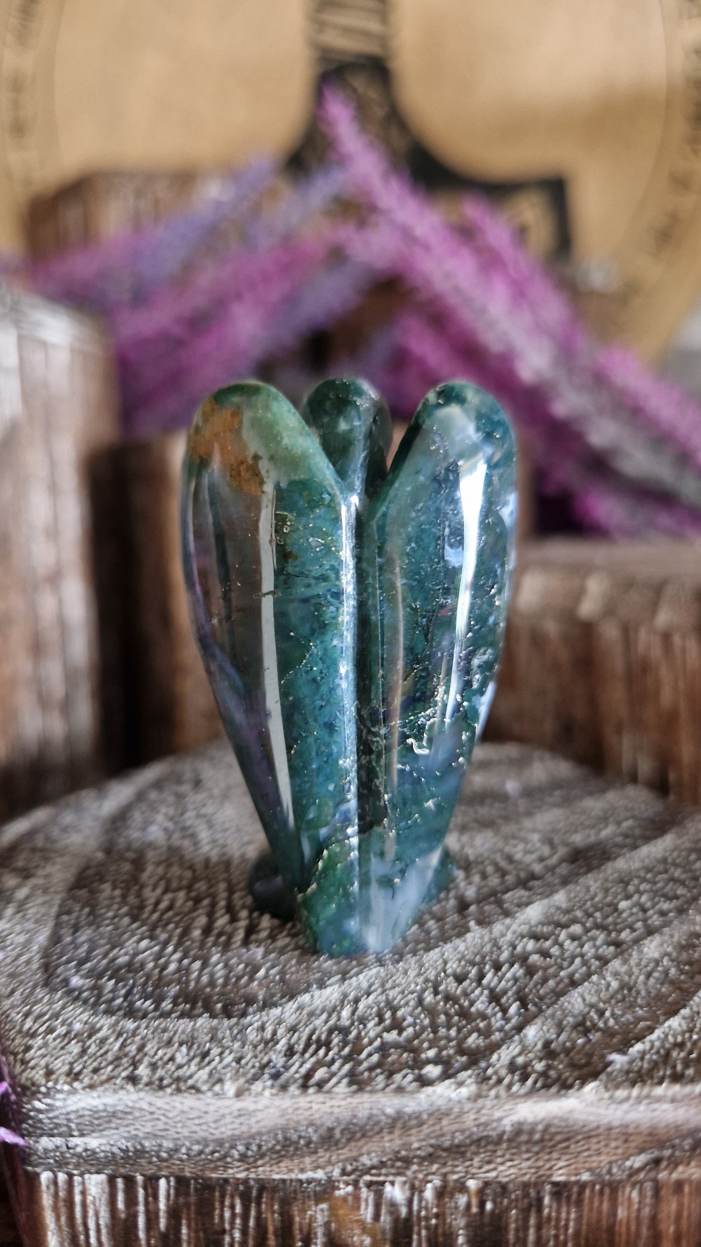 Moss Agate Angel - 16
