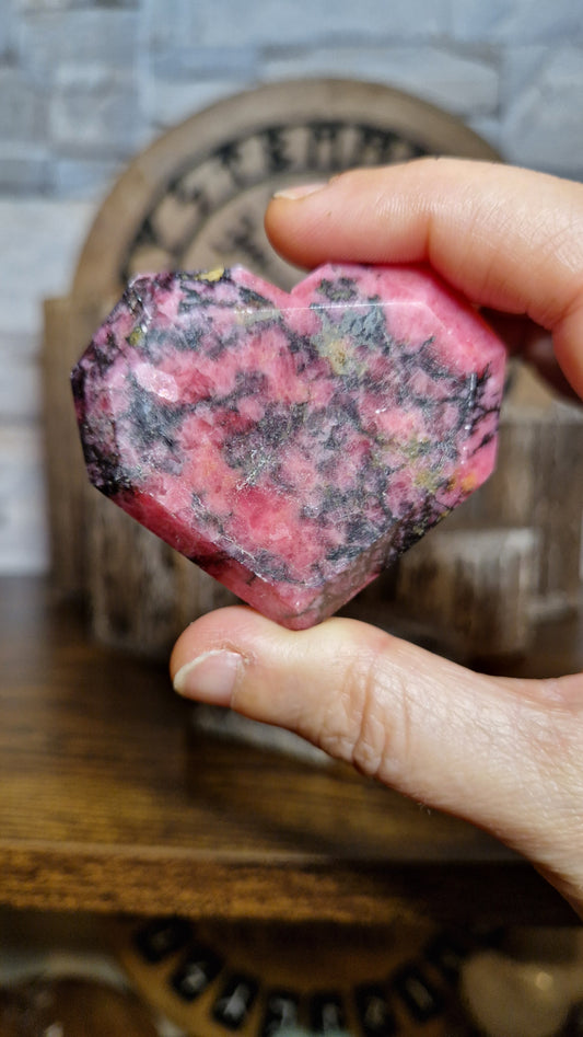 Rhodonite Heart - 8
