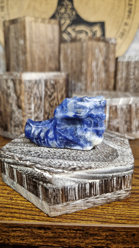 Lapis Lazuli Dragon's Head - 13