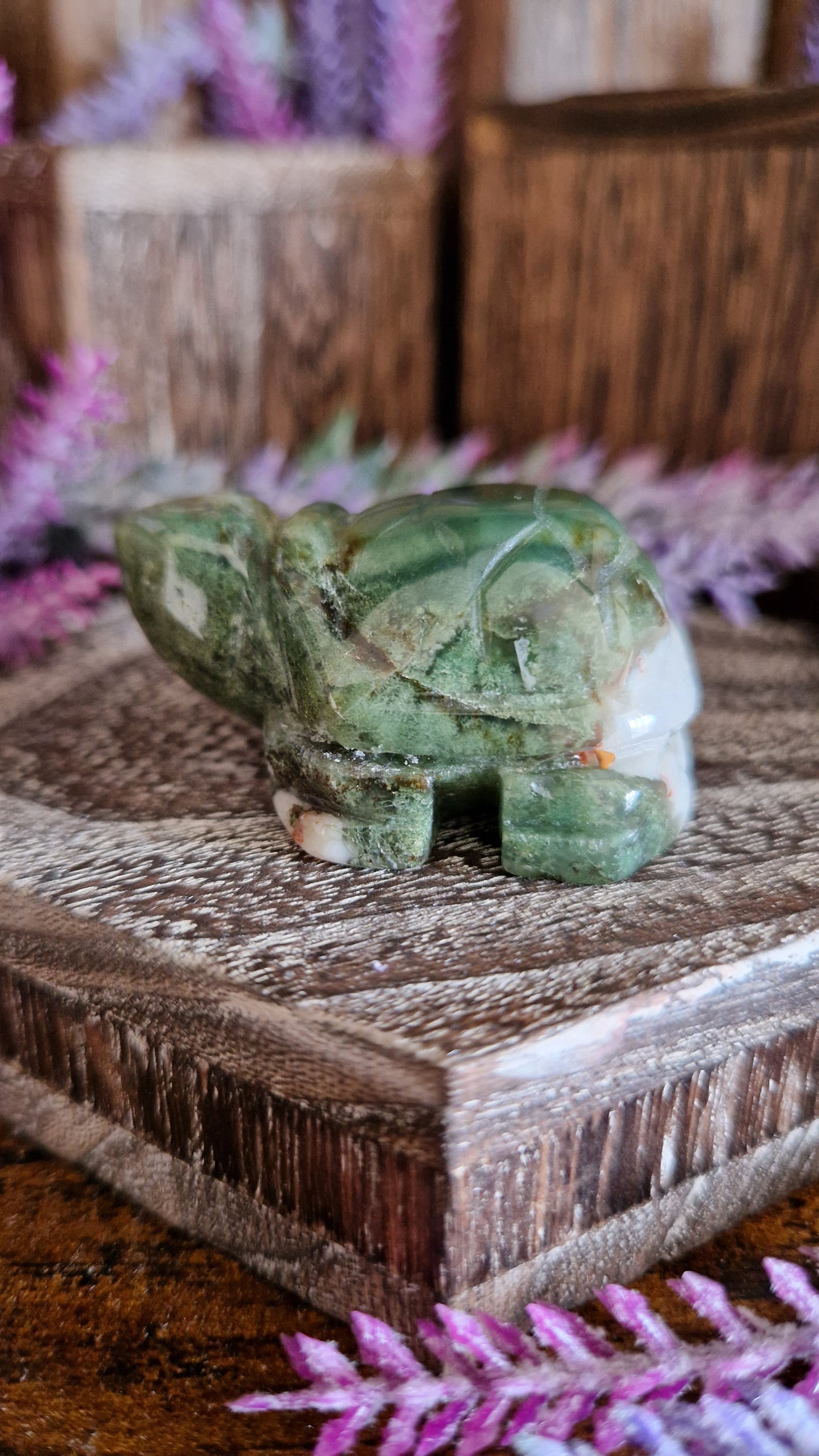 Moss Agate Turtle