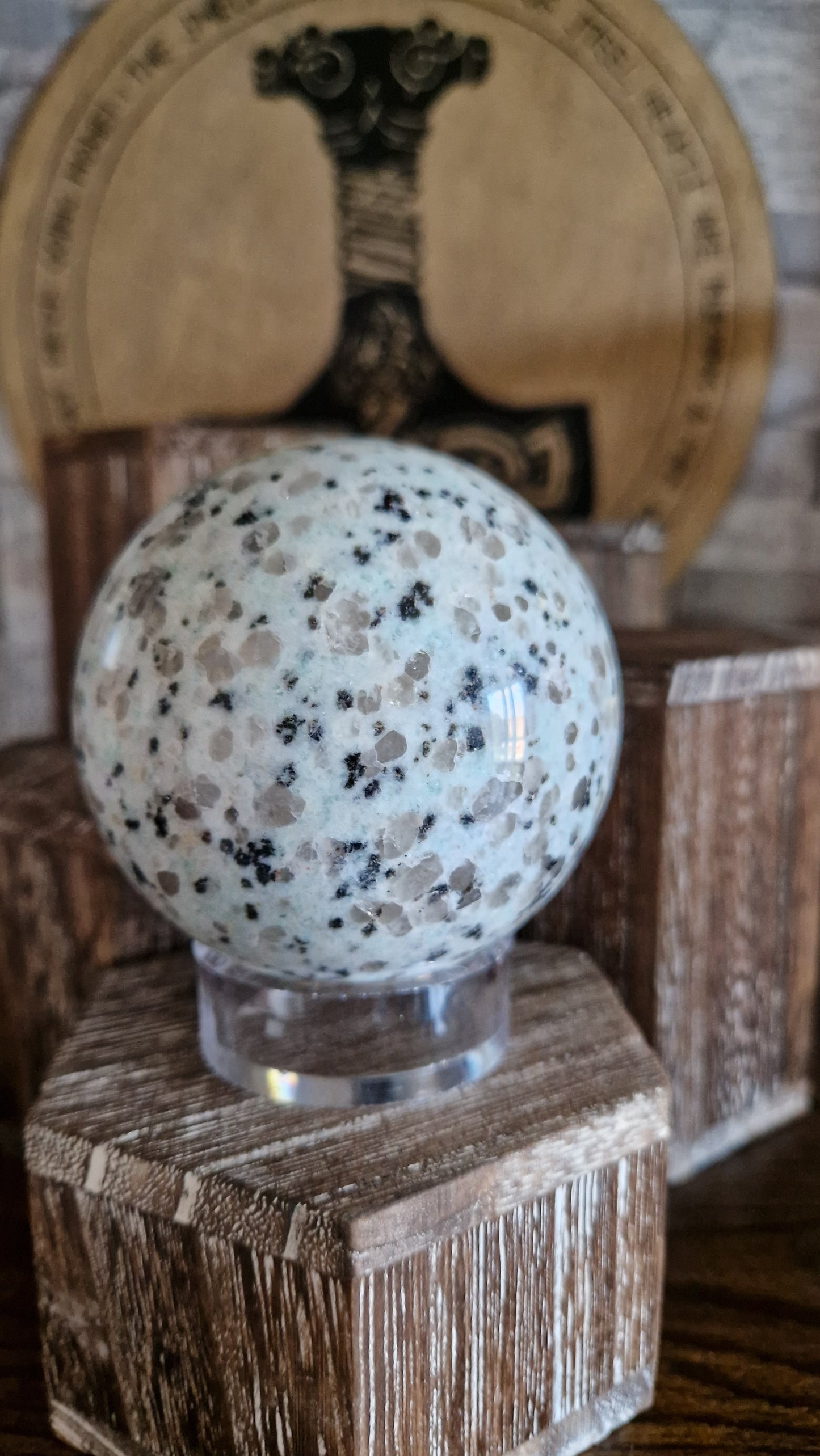 Kiwi Jasper Sphere  - 686