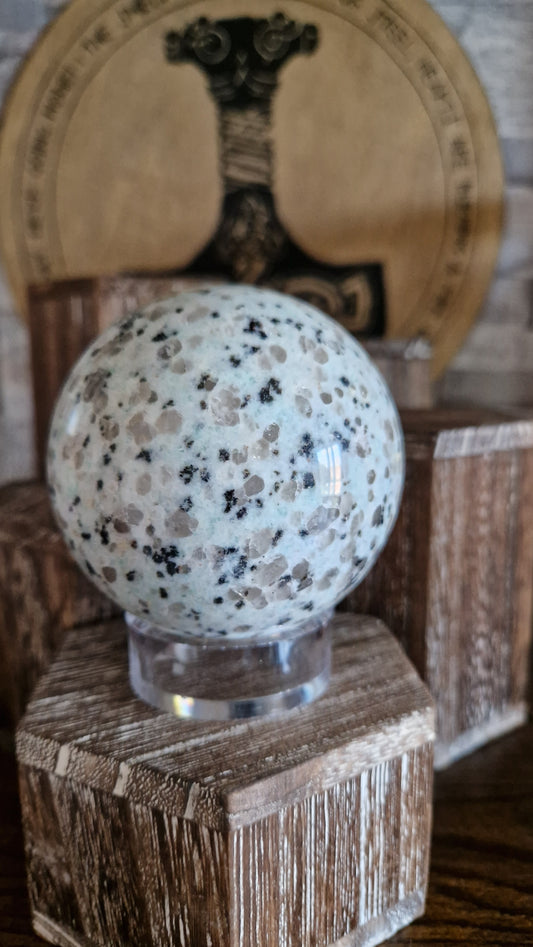 Kiwi Jasper Sphere  - 686
