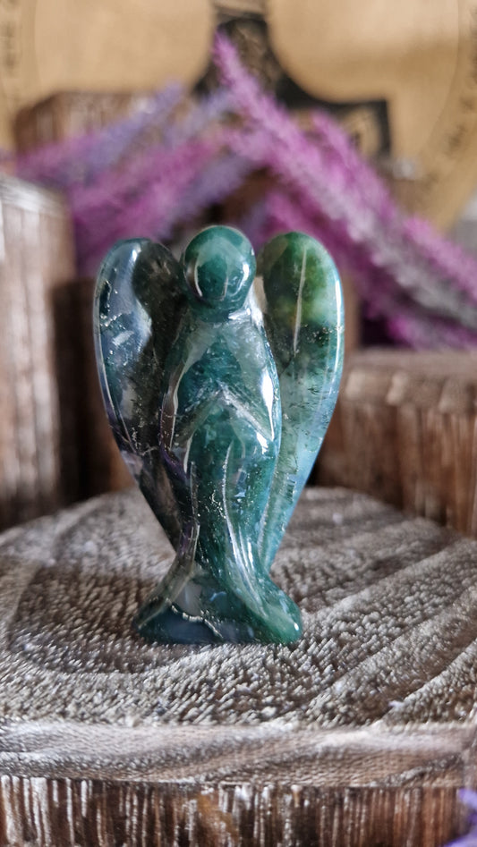 Moss Agate Angel - 16
