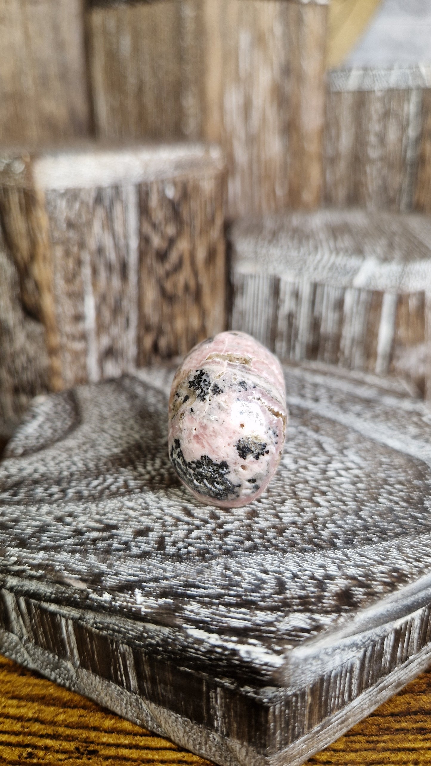 Rhodonite Skull - 29