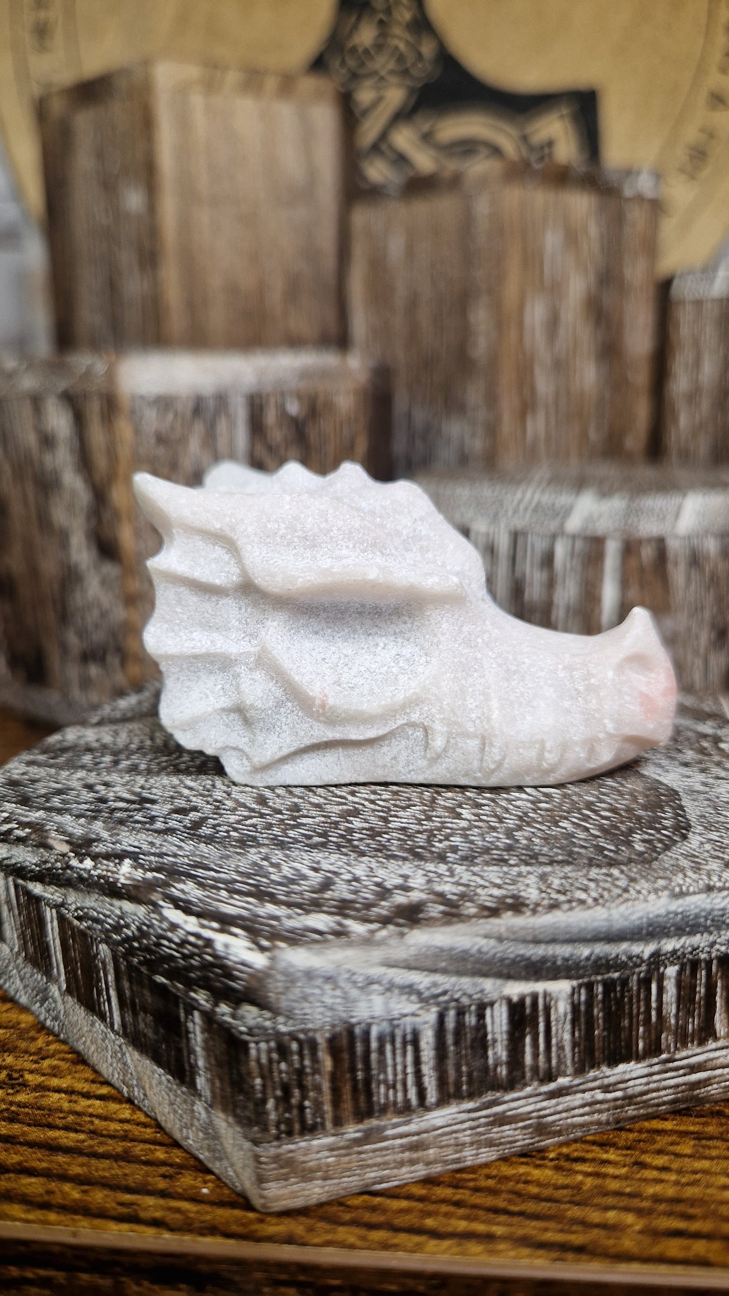 Pink Opal Dragon's Head l - 11