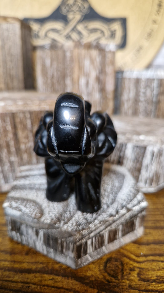 Black Obsidian Elephant - 1
