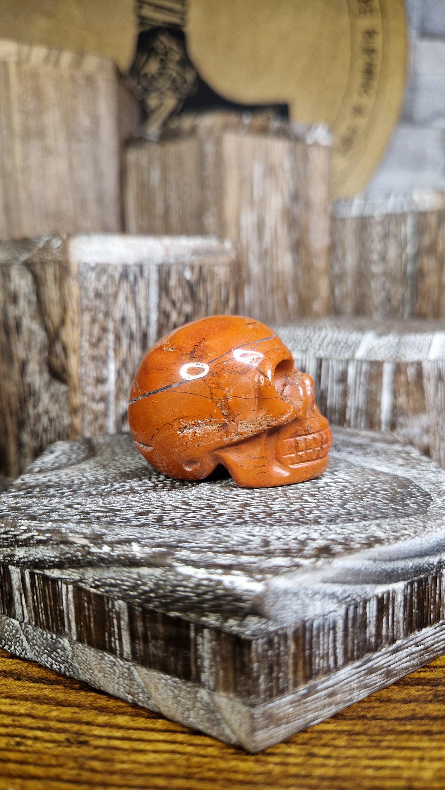 Red Jasper Skull - 23