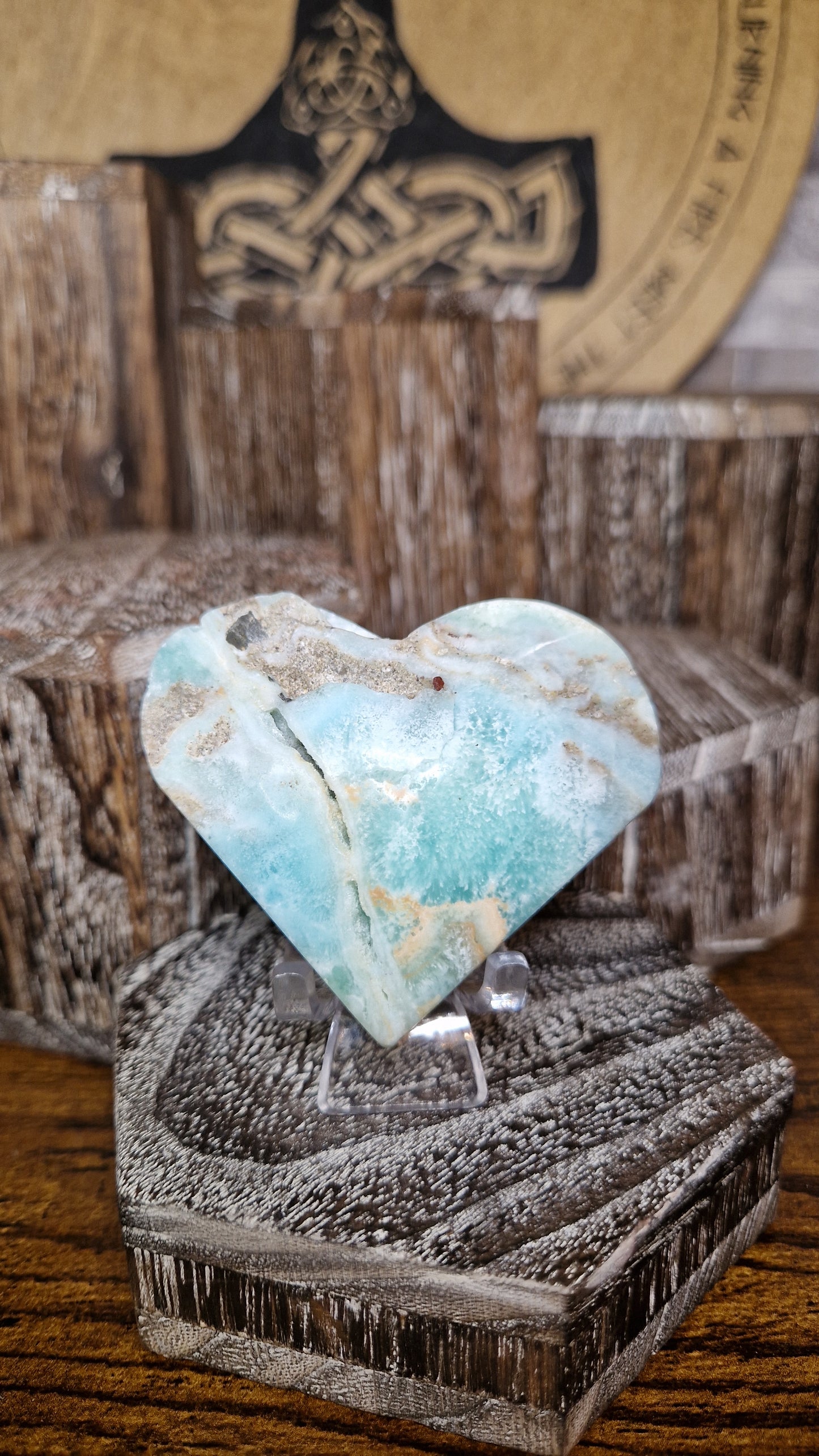 Caribbean Calcite Heart - 46